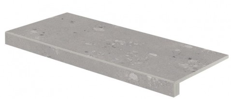 RAKO CASTONE DCF84857 ash 80x40 schodová tvarovka tmavě šedá